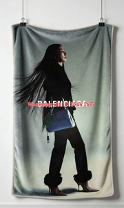 Balenciaga Ice Clone Flannel Throw Blanket for Sofa and Wall Decor BA495